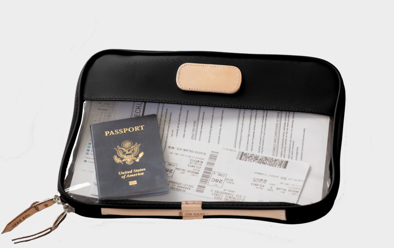 "Stitch Katonah" Jon Hart Clear Folio-Black