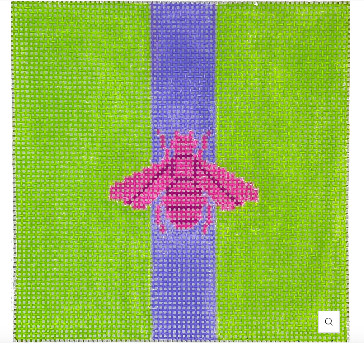 Gucci Bee in Mod Colors - Magenta with Purple Stripe on Lime Green