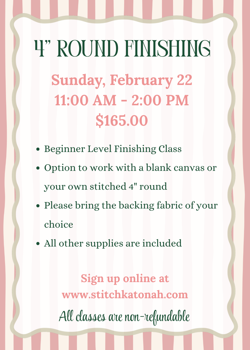 Round Finishing Class | 3/8 (rescheduled)