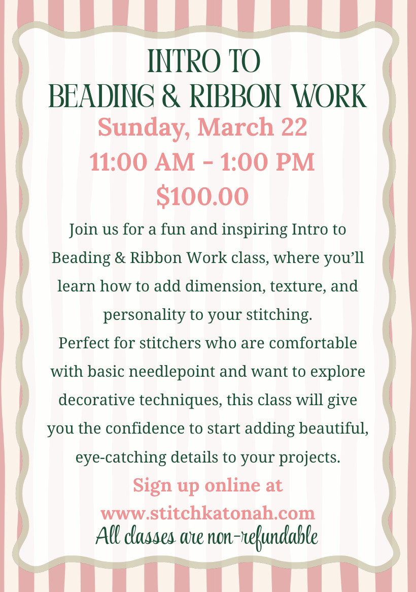 Intro to Beading & Ribbon Work | 3/22/26