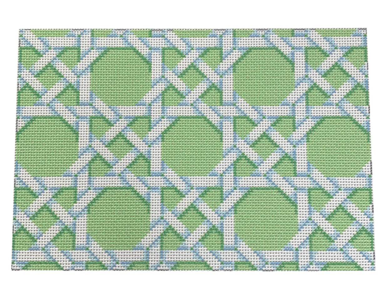Lime Canning Pattern Clutch