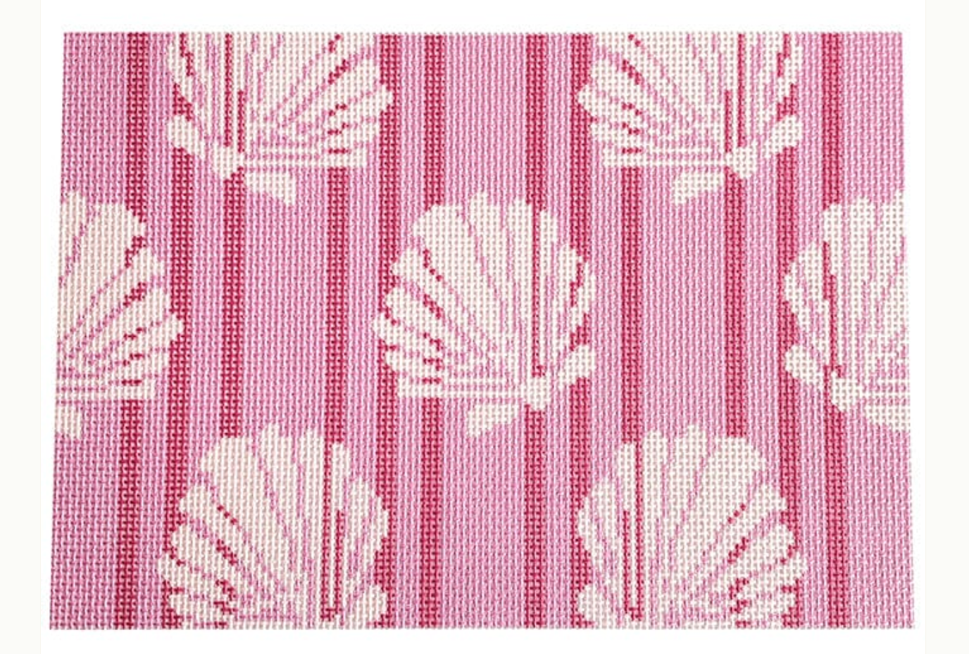 Shells/Stripes Clutch Pink