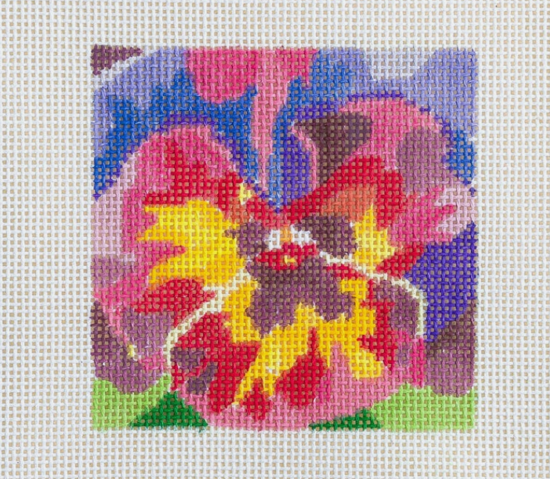 Full Bloom Pansy Coaster