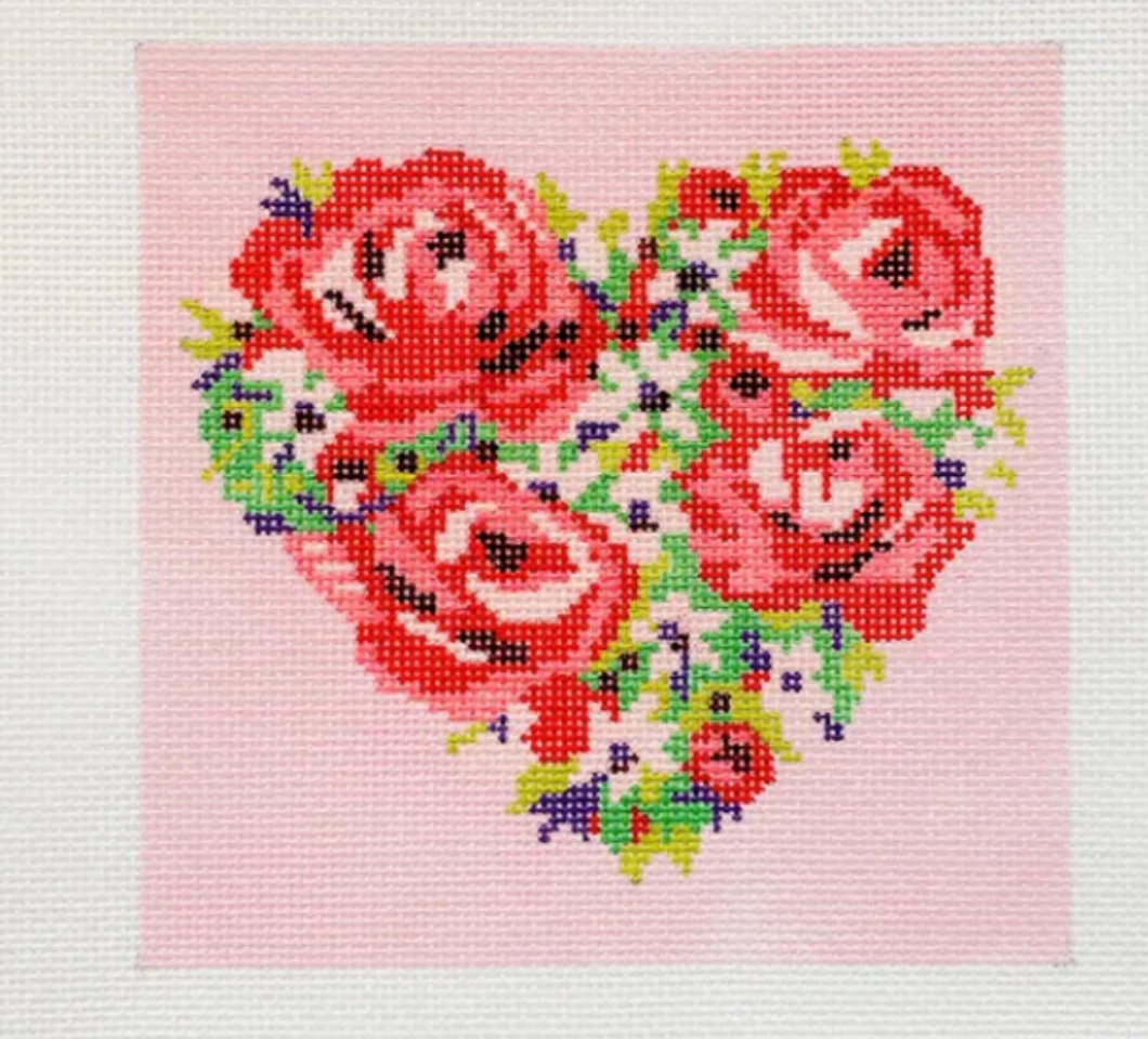 Flower Heart Canvas