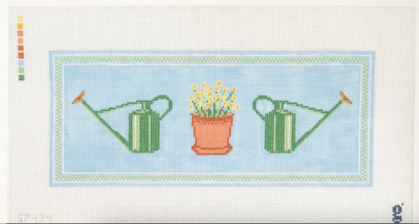 Needlepoint Watering Cans