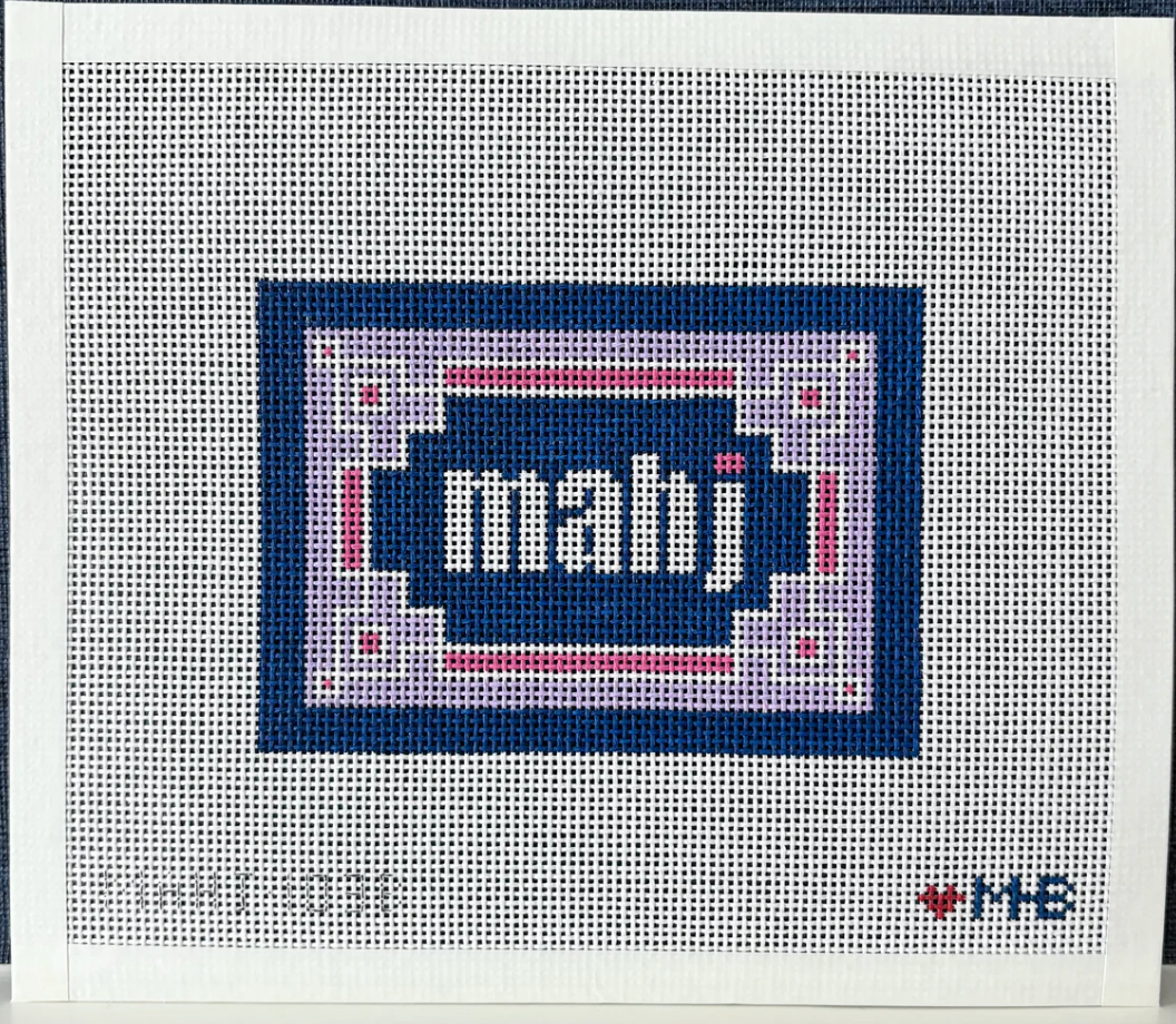Navy, Lilac, Pink Key Corner Mahjong Insert