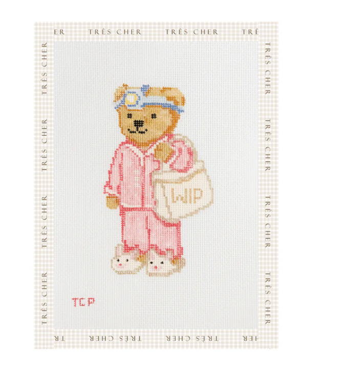 Polo Bear Needlepoint Girl