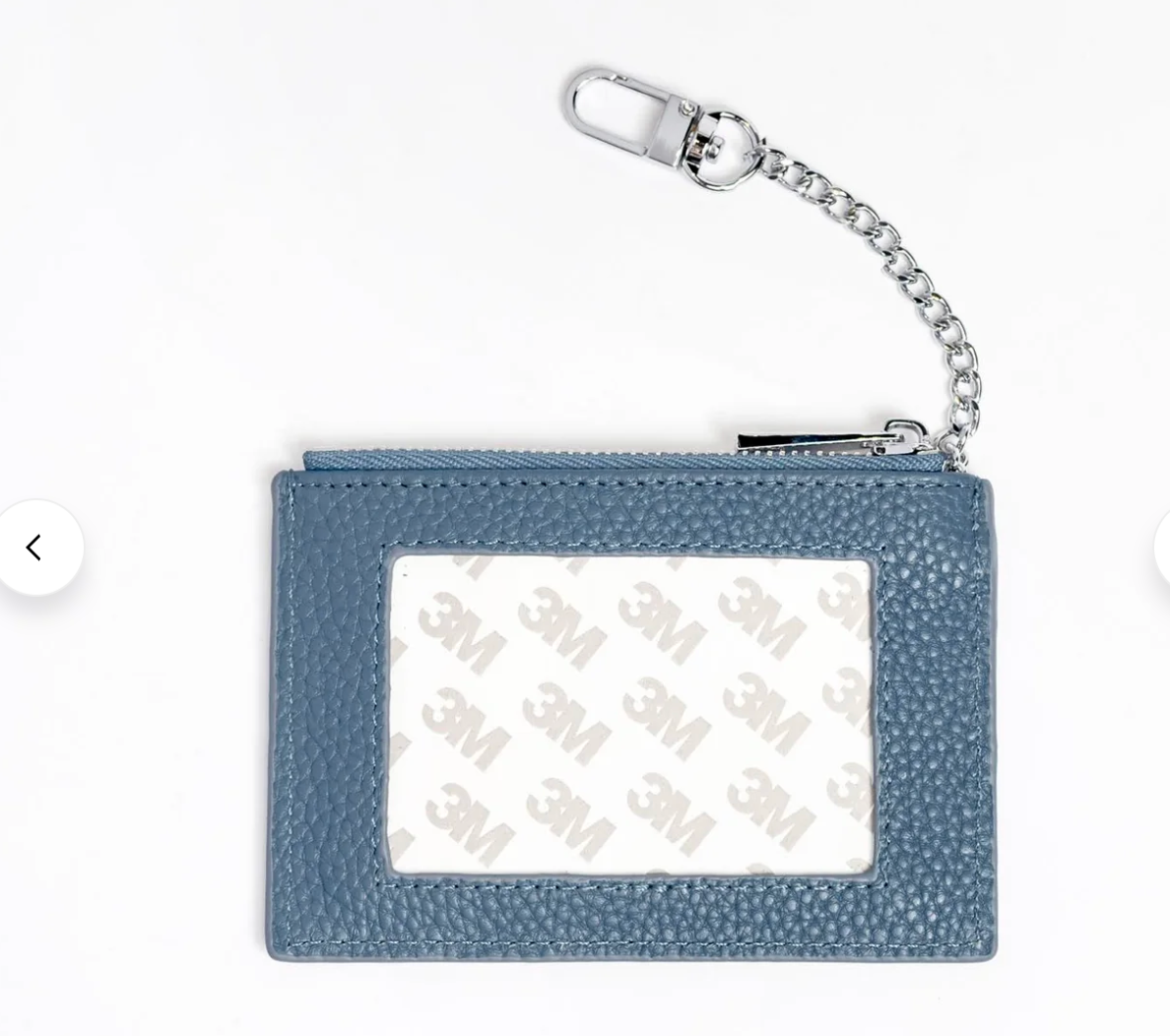 Everyday Wallet Slate with Silver Chain