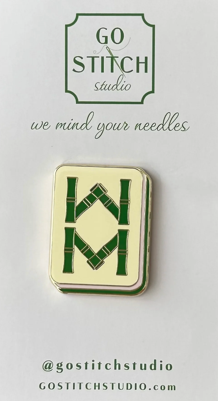 Bamboo Mahjong Tile Needle Minder