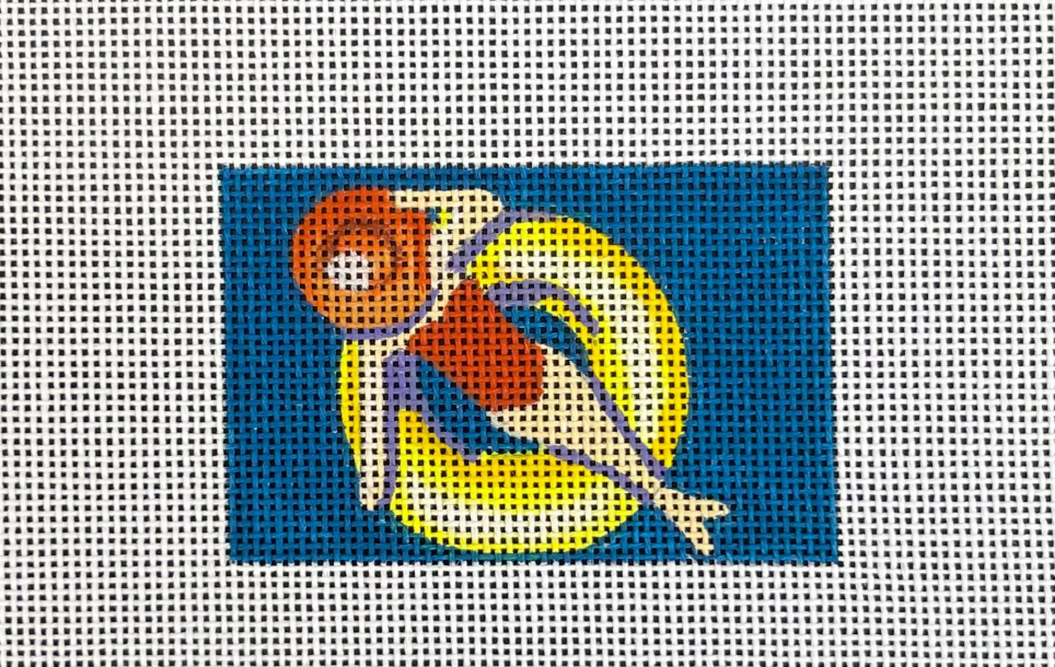 Woman on Yellow Tube Insert