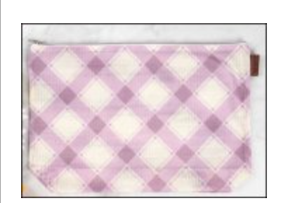 Lilac Large Plaid Project Bag