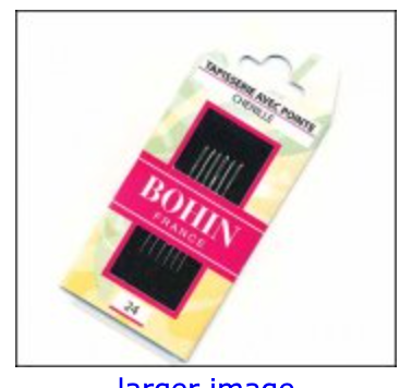 Bohin Big Eye Embroidery Needles -Size 24