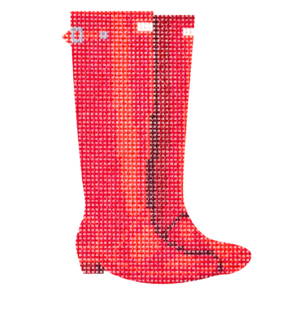 Preppy Wellies Red