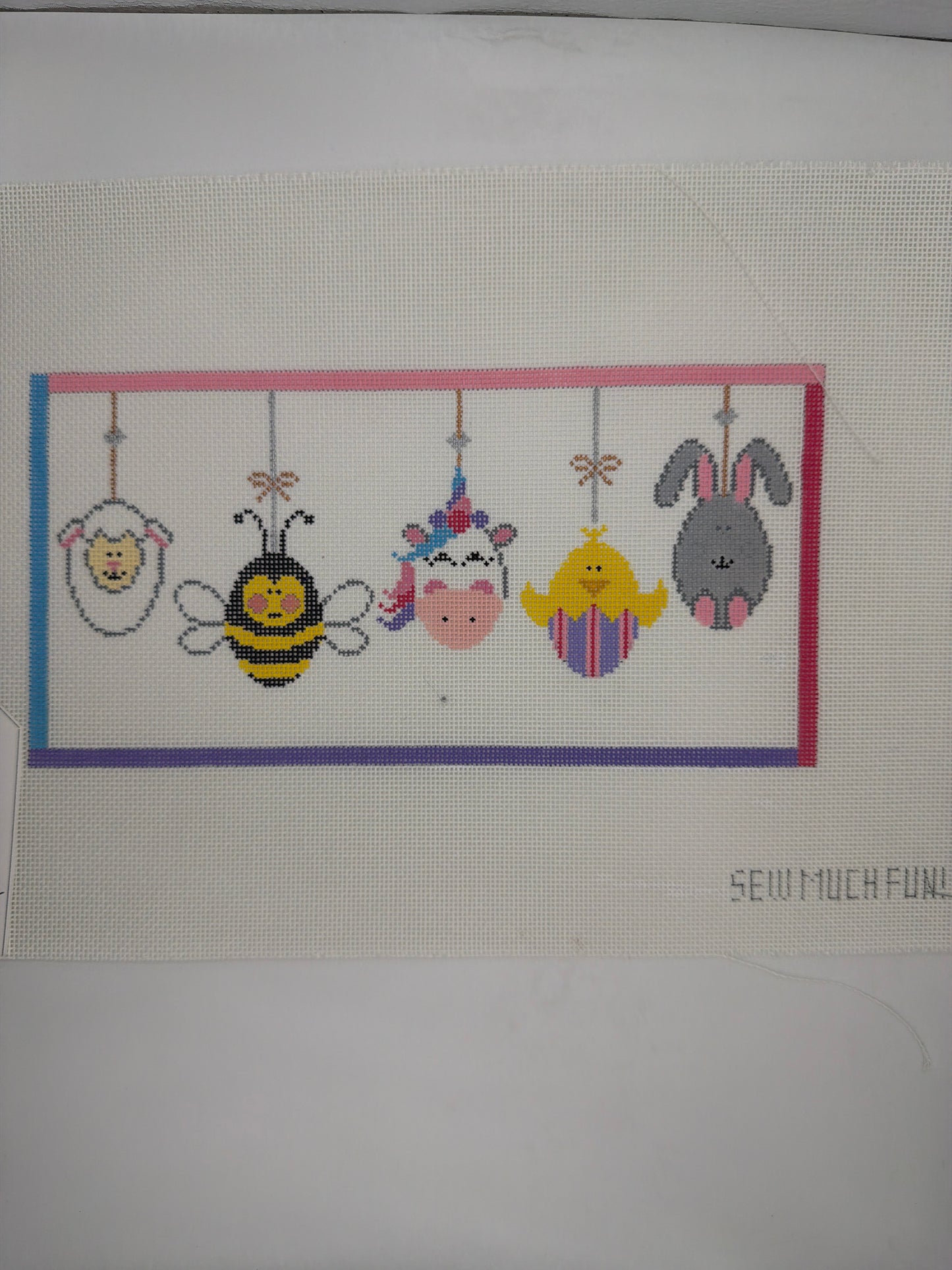 Baby animal eggs with stitch guide