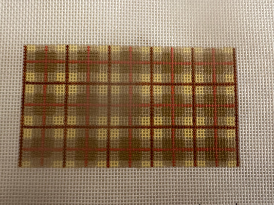 Brown and Yellow Plaid Insert