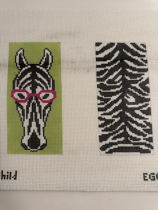 Zebra and Stripes Eyeglass Case
