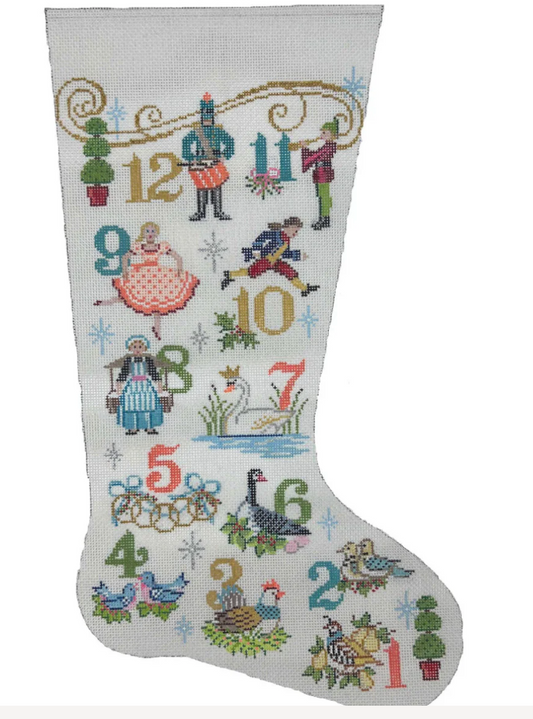 12 Days of Christmas Stocking