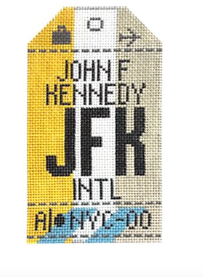 John F. Kennedy Retro Travel Tag