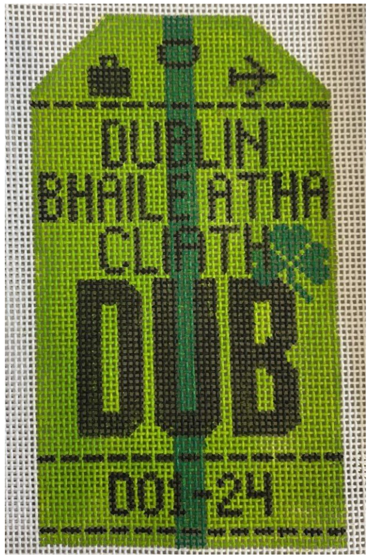 Dublin Retro Travel Tag