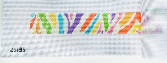 Rainbow Zebra Strap Purse Strap/Belt Canvas