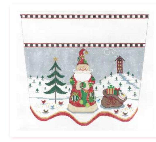 Patchwork Santa-Cuff