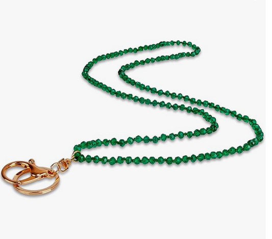 Beaded Chatelaine-Emerald