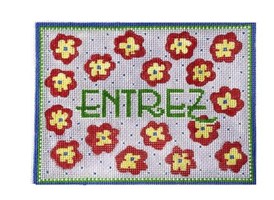Entrez-Provencal Floral-Yellow, Red, and Blues