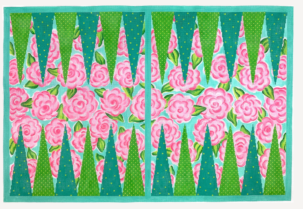 Lilly Inspired Backgammon Board