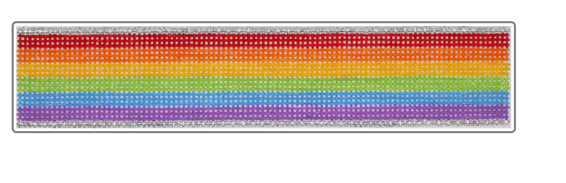 Rainbow Stripes Key Fob