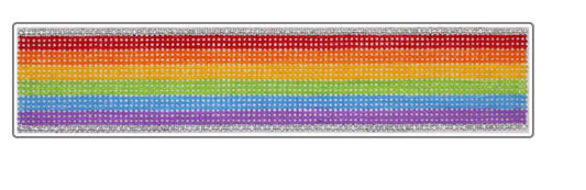 Rainbow Stripes Key Fob