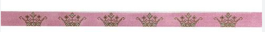 Crowns on Pink Dog Collar