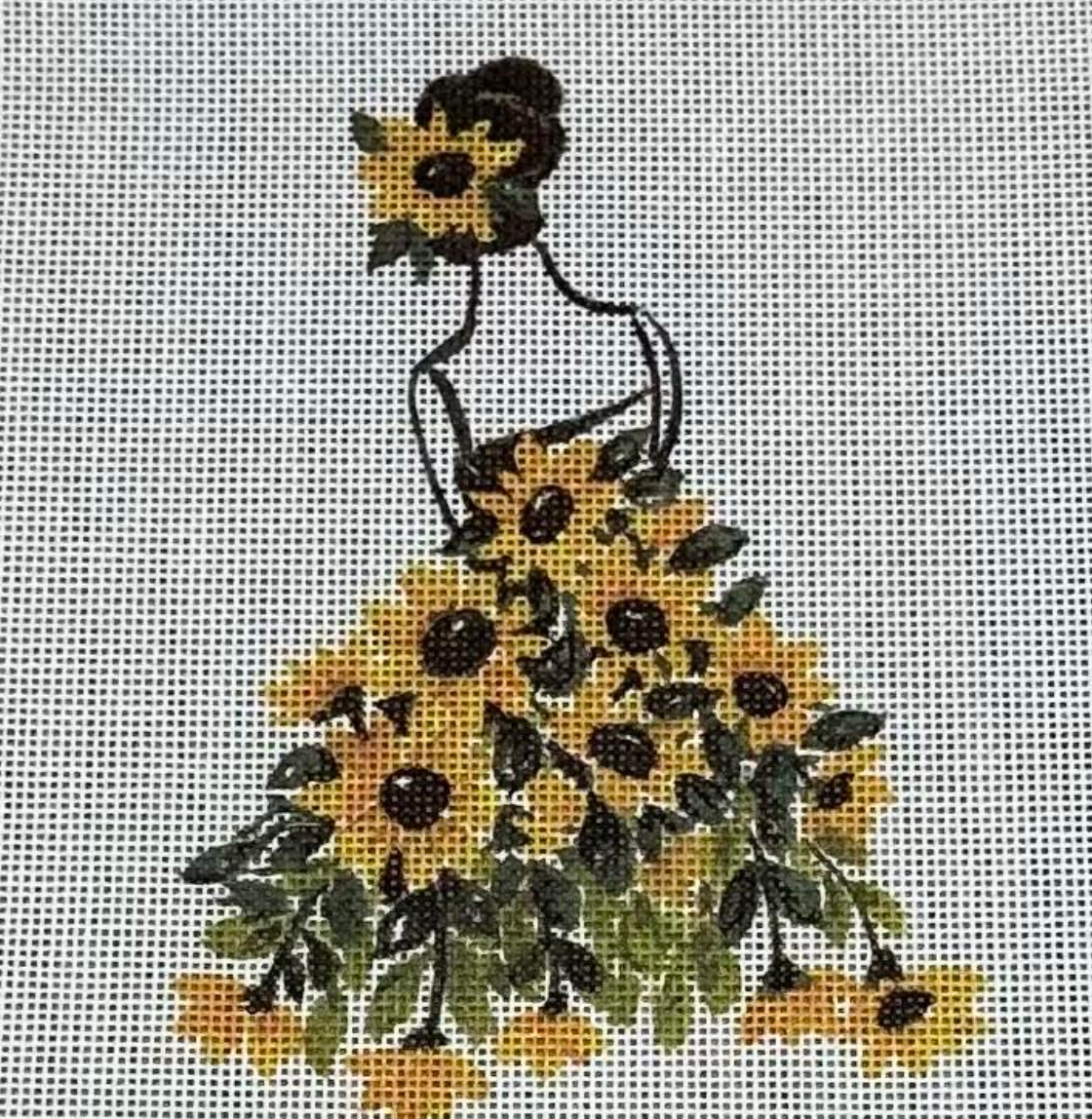 Lady with Sunflowers