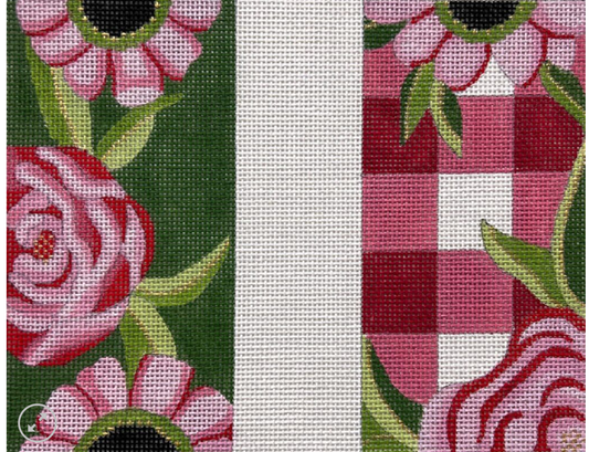 Pink Floral and Gingham Eyeglass