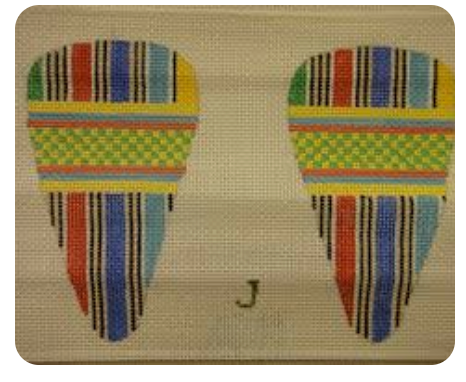 African Stripe Scissor Case