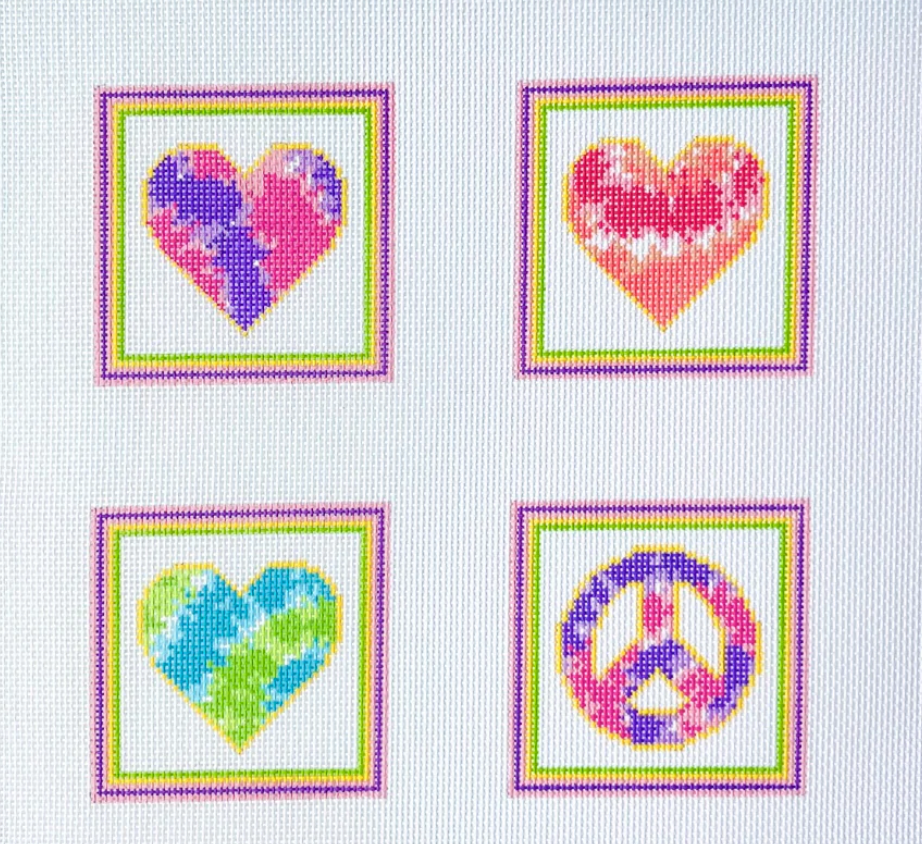 Peace and Love Coaster Set