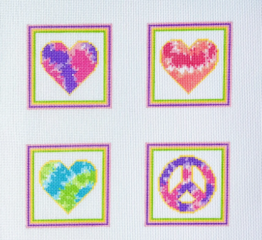 Peace and Love Coaster Set