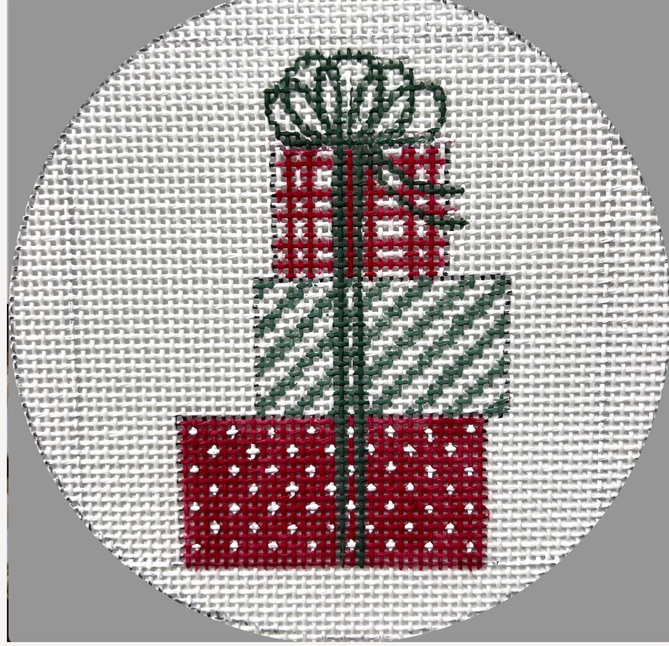 Stacked Gifts-Red and Green