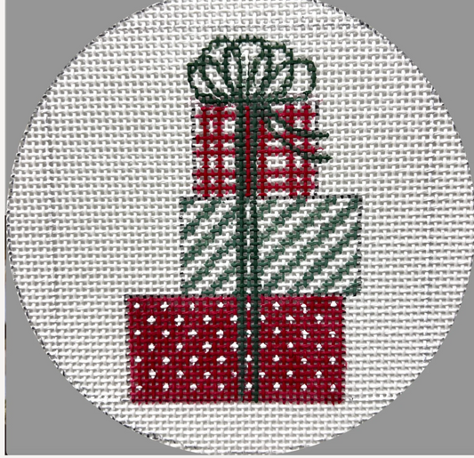 Stacked Gifts-Red and Green