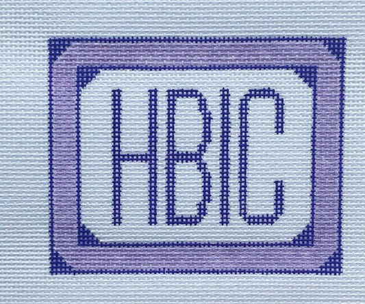 HBIC-Head Bitch in Charge-Purple Large