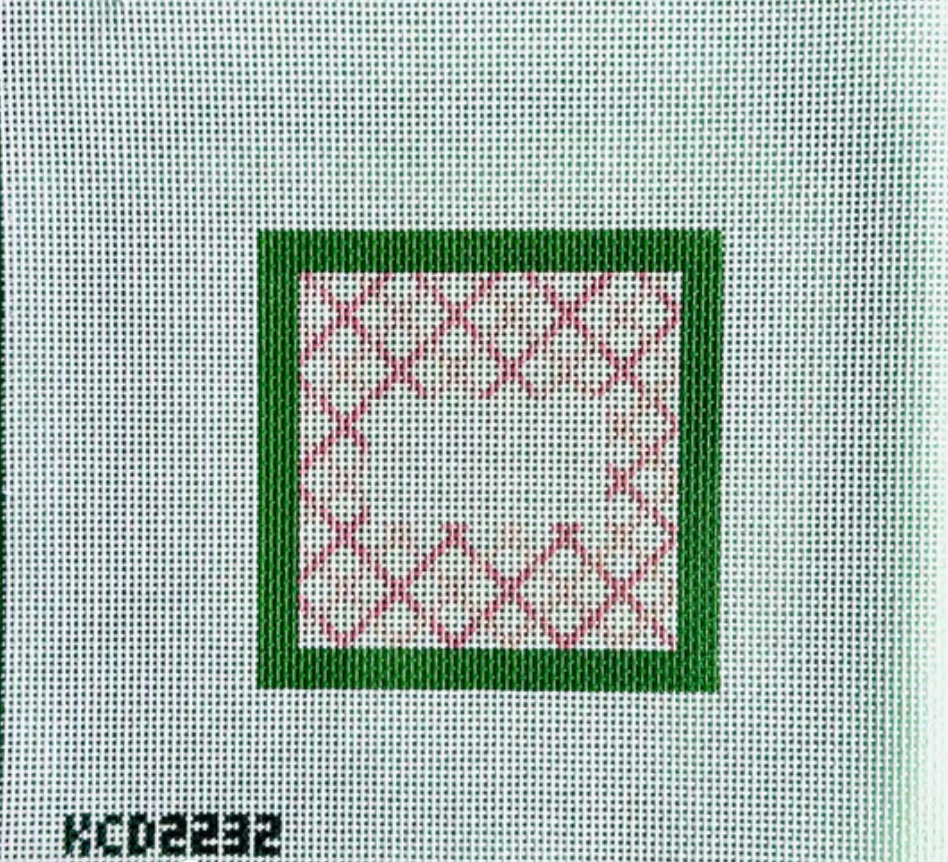 Monogram Square (Pink & Green)