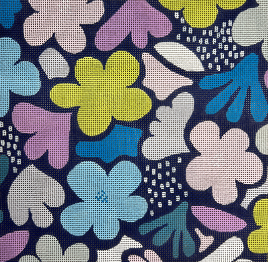 Flowers on Navy