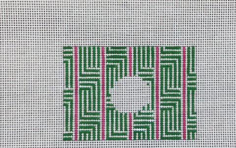 Pink Green Luggage Tag Insert