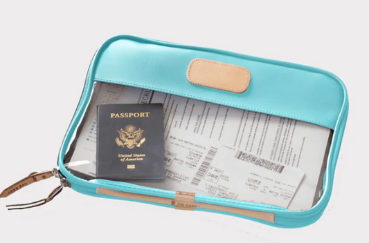 "Stitch Katonah" Jon Hart Clear Folio-Ocean Blue