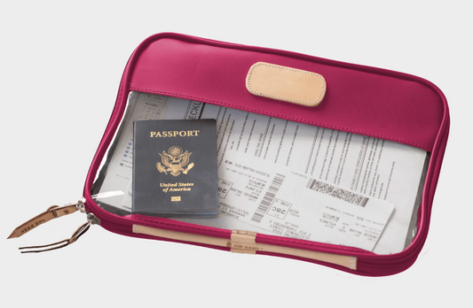 "Stitch Katonah" Jon Hart Clear Folio-Red