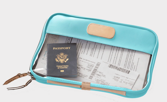 "NDLPT" Jon Hart Clear Folio-Ocean Blue