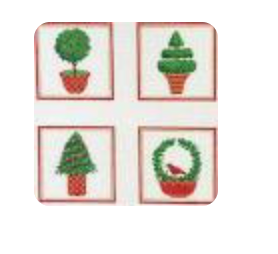 Christmas Topiary Coasters