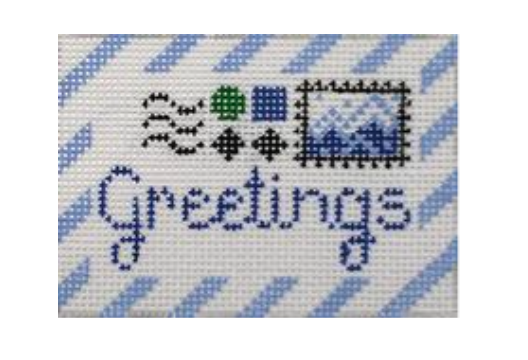 Ski Greetings Tag