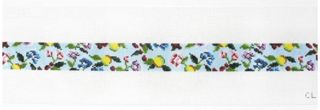 Blue Floral Belt
