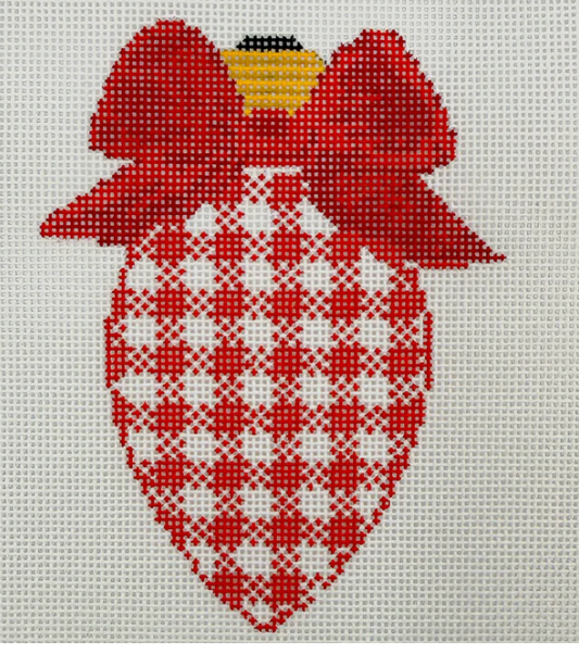 Bow Bulb Red Gingham