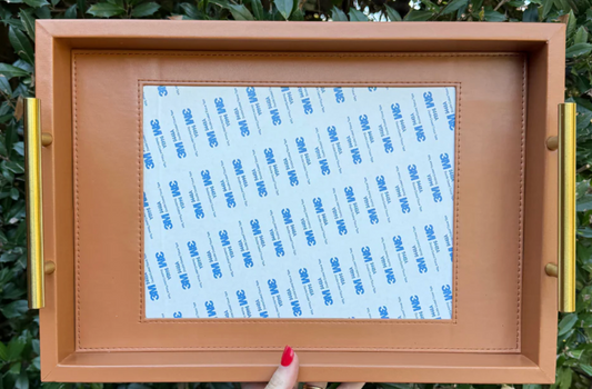 Rectangle Self Finishing Tray-Light Brown